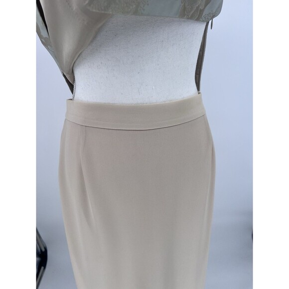 Vintage J. Ribkoff Couture Formal 2 Piece Maxi Skirt Top Set Size 12 Champagne - Picture 8 of 16